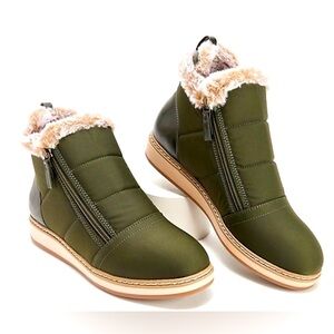 White MountainTaurus Army Green Winter Boots, size 11
